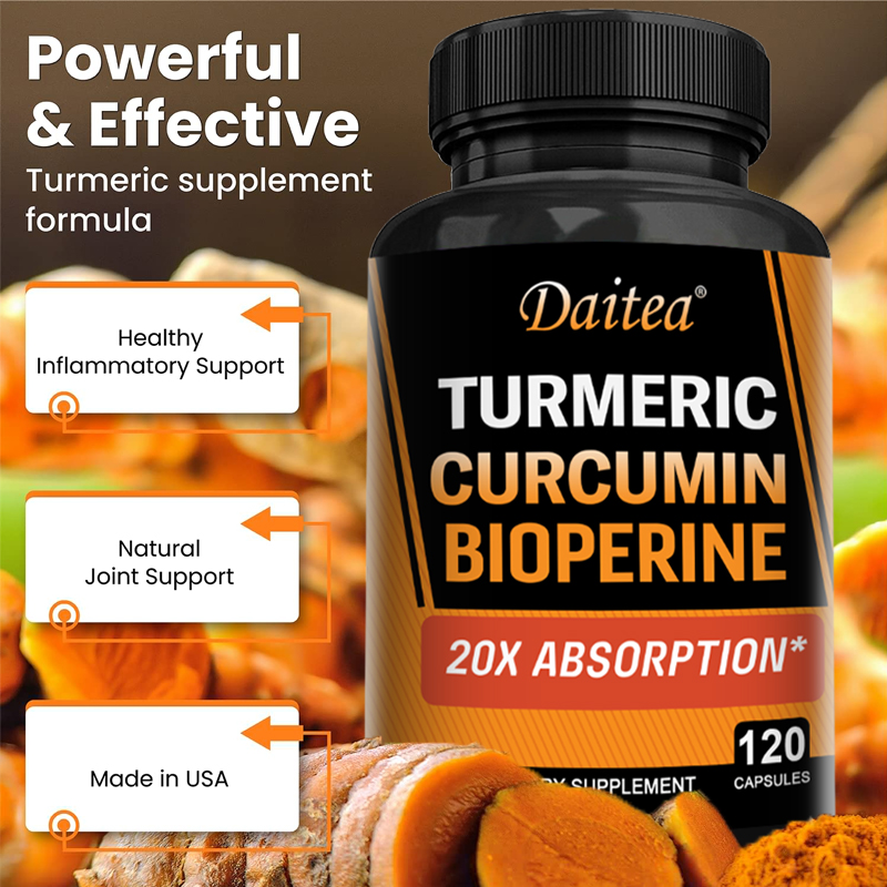 Turmeric Curcumin Capsule - ขมิ้นเคอร์คูมินกับขิงและพริกไทยดํา 2665 มก. Triple Strength -
